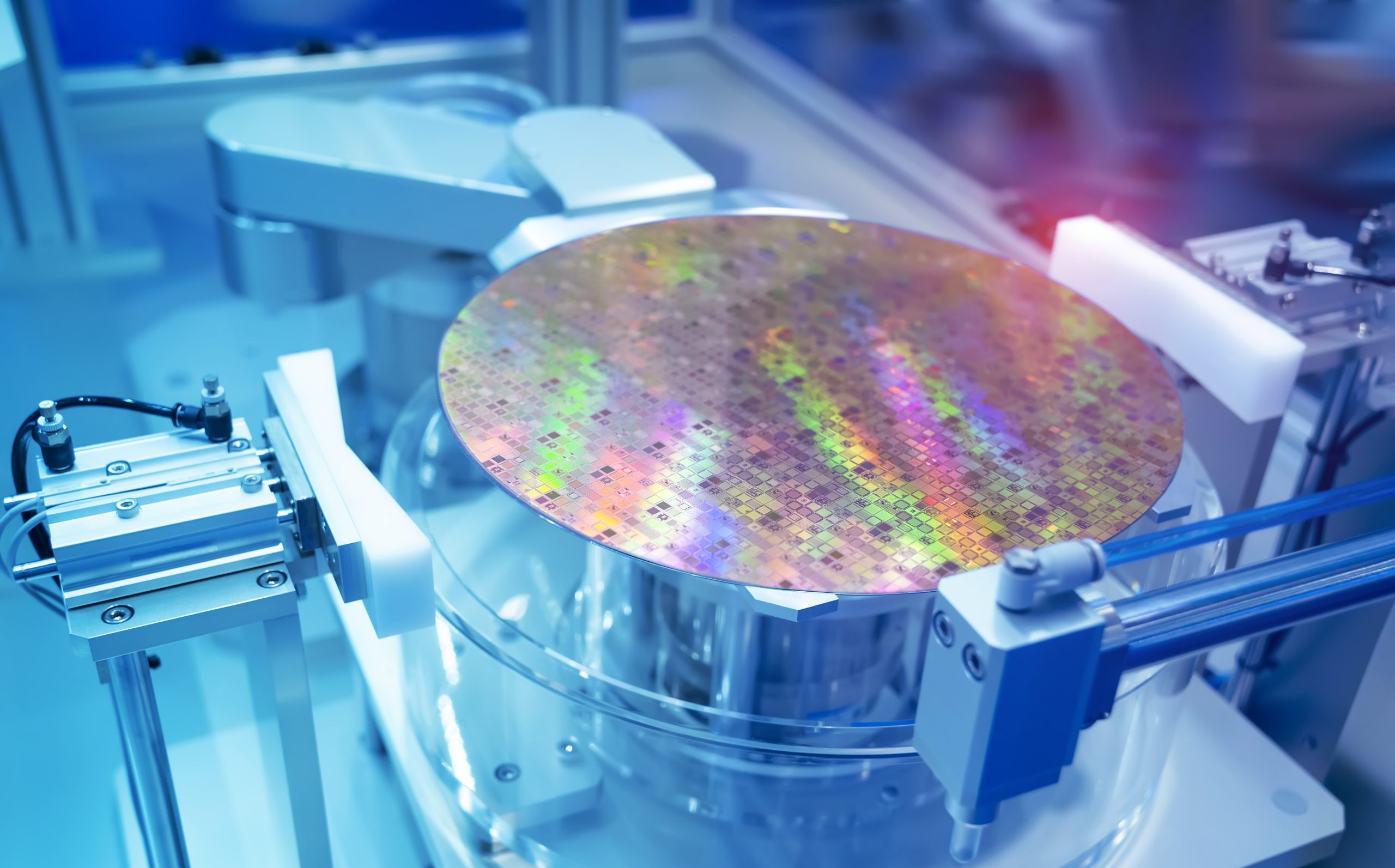 Silicon Wafers and Microcircuits with Automation system control application